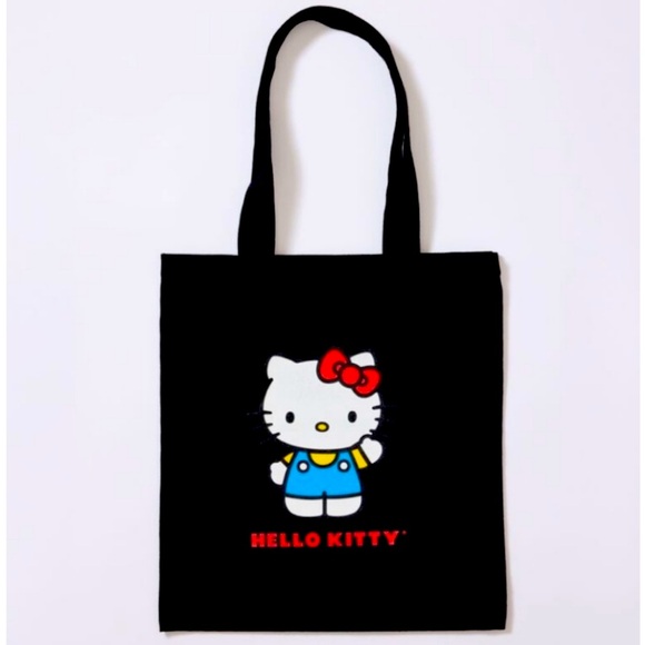 Sanrio Handbags - Sanrio Hello Kitty x Forever 21 Black Tote Bag NEW